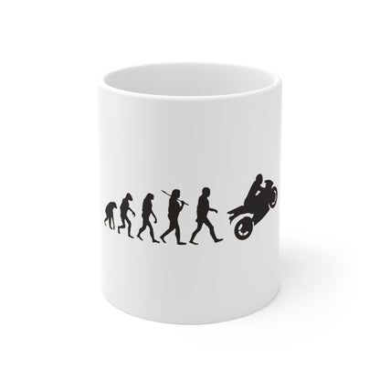 Mug "Évolution de l'Homme - Moto"