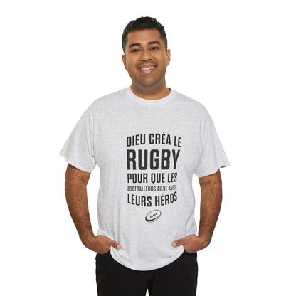 T-shirt "Dieu créa le rugby"