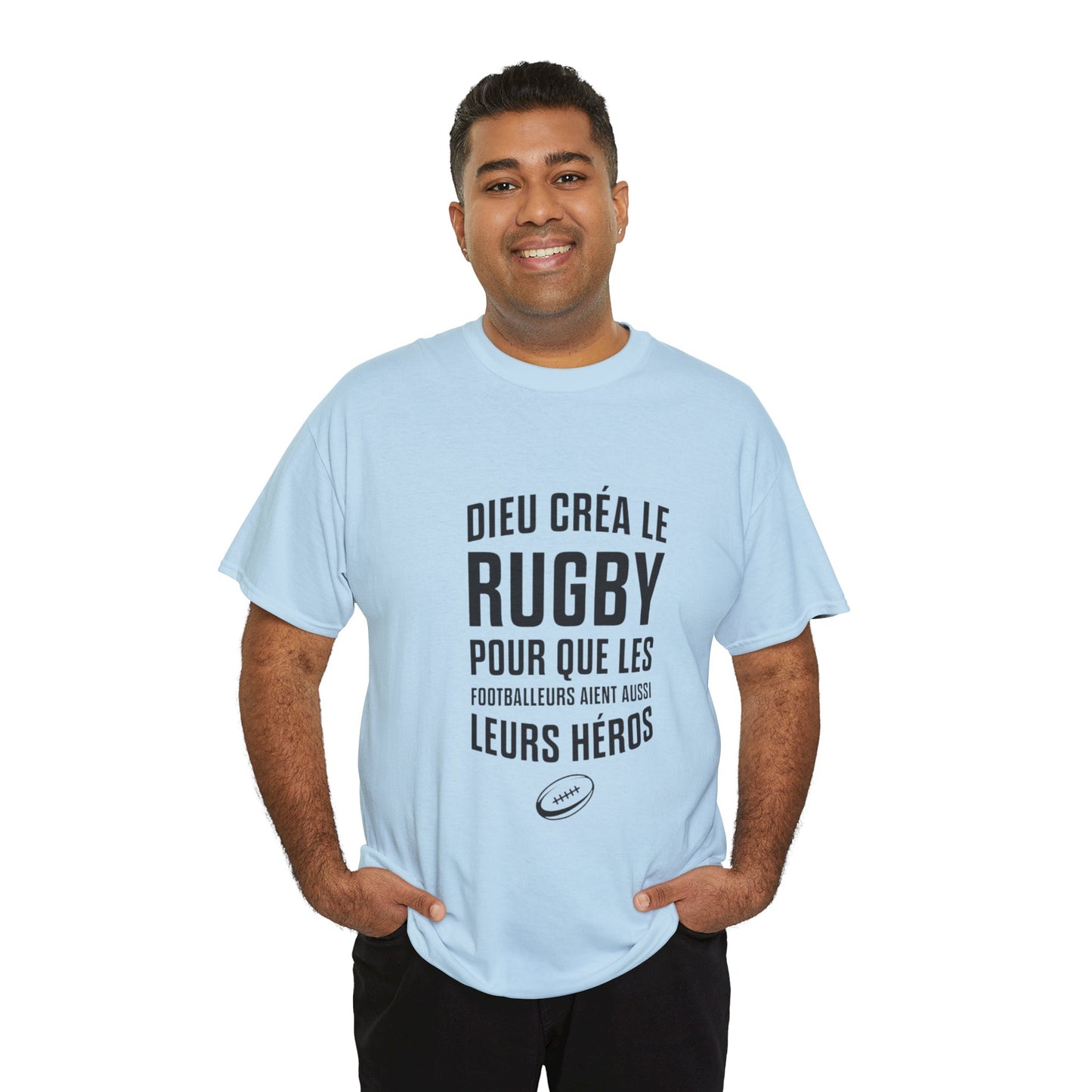 T-shirt "Dieu créa le rugby"