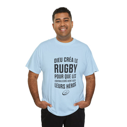 T-shirt "Dieu créa le rugby"