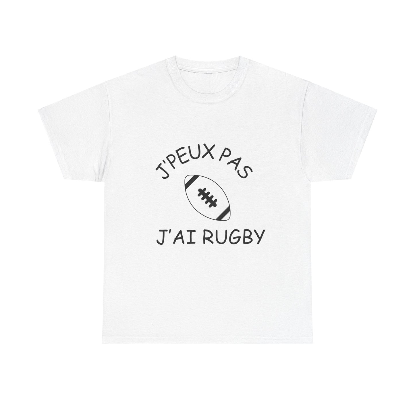 T-shirt "Je peux pas j'ai rugby"