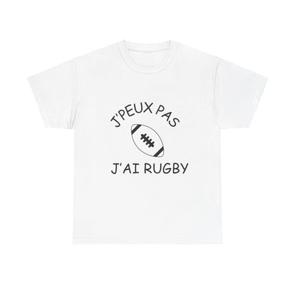 T-shirt "Je peux pas j'ai rugby"