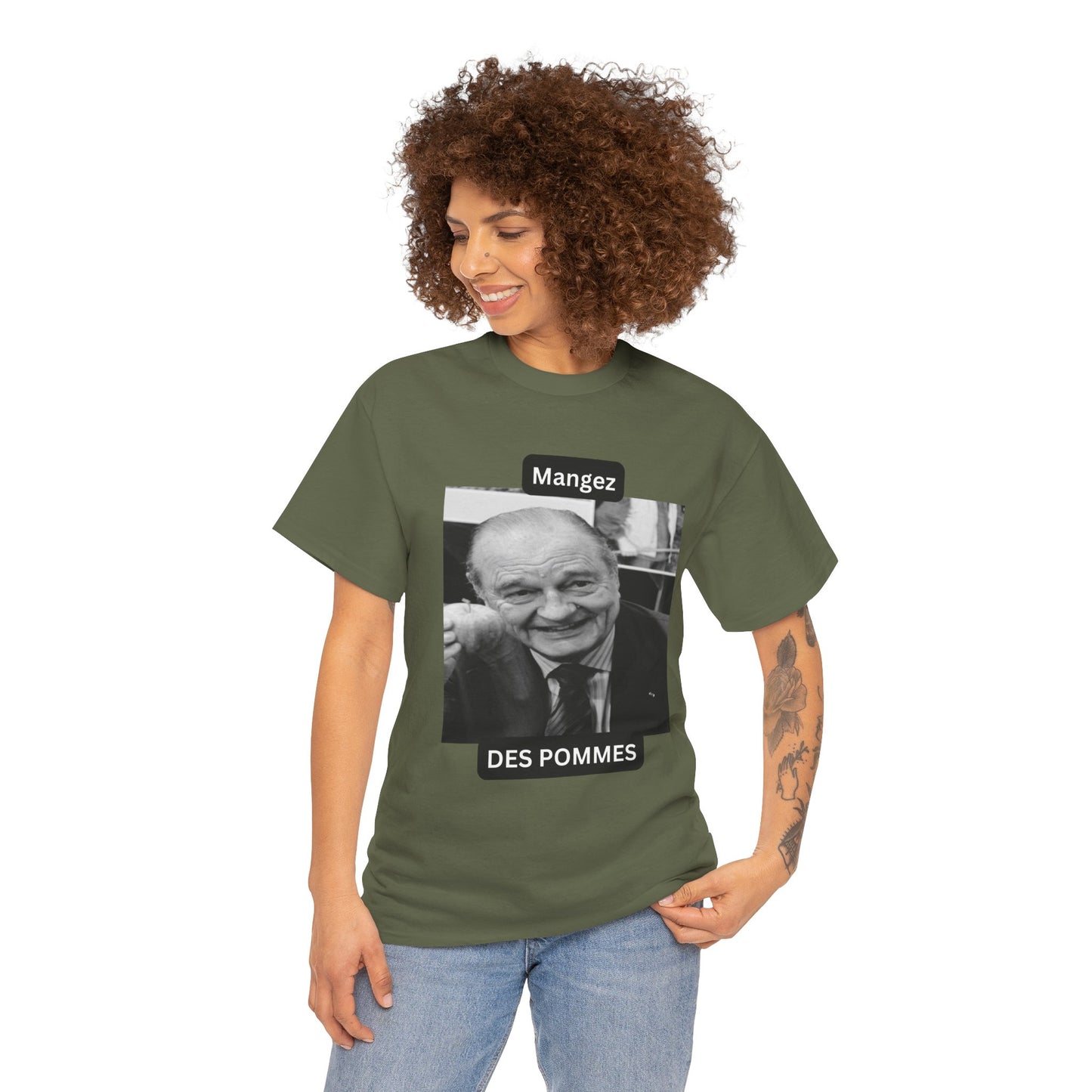 T shirt Chirac “Mangez des pommes”