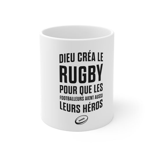 Mug "Dieu créa le rugby"