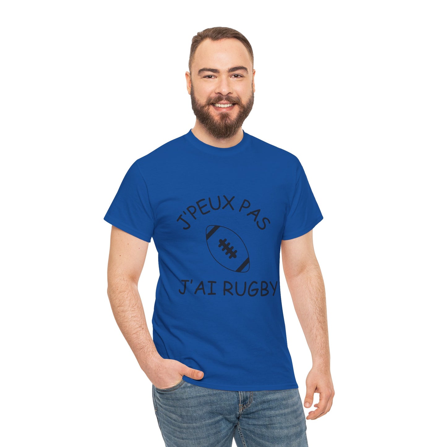 T-shirt "Je peux pas j'ai rugby"