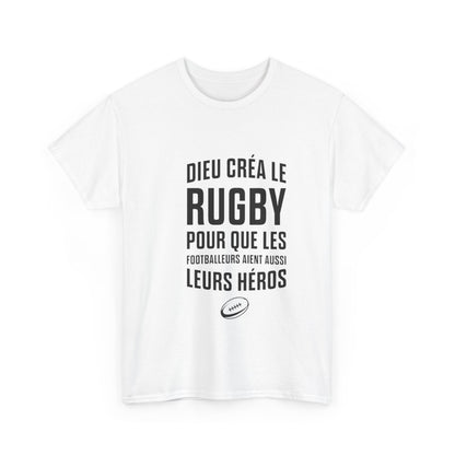 T-shirt "Dieu créa le rugby"