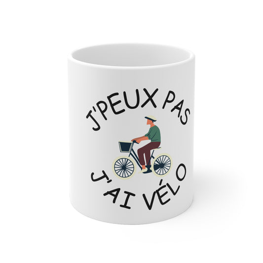 Mug "J'peux pas j'ai vélo"