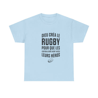 T-shirt "Dieu créa le rugby"