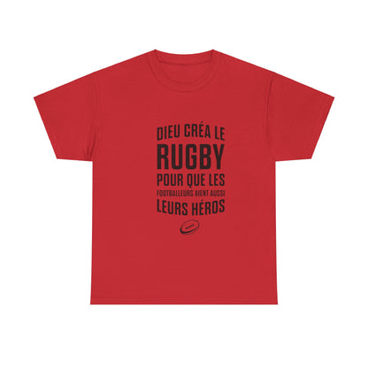 T-shirt "Dieu créa le rugby"