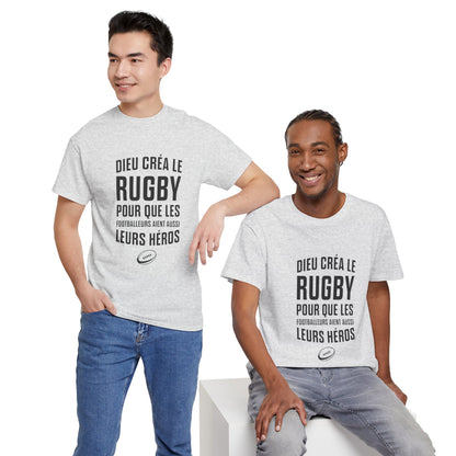 T-shirt "Dieu créa le rugby"