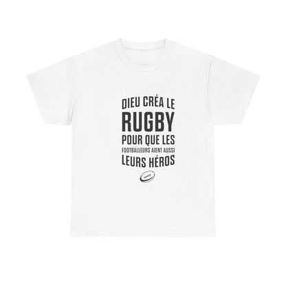 T-shirt "Dieu créa le rugby"