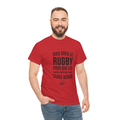 T-shirt "Dieu créa le rugby"