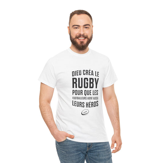 T-shirt "Dieu créa le rugby"