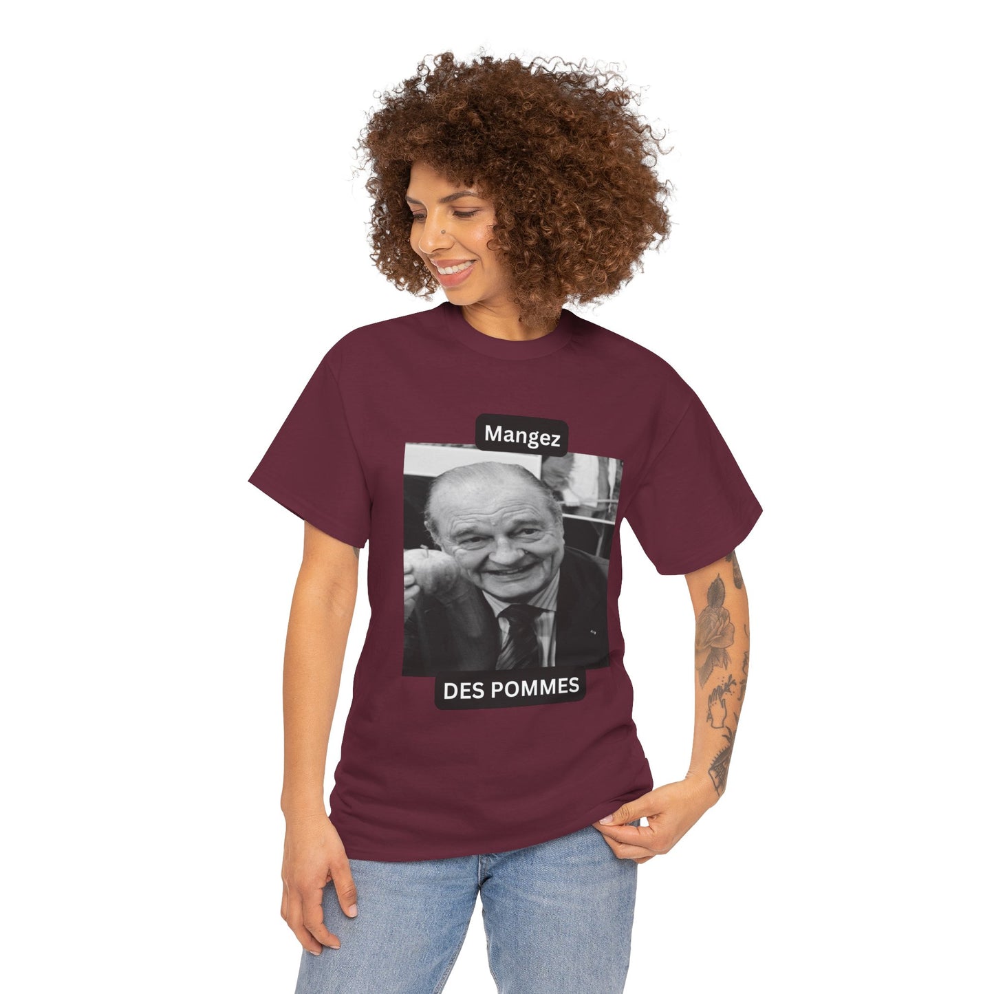 T shirt Chirac “Mangez des pommes”