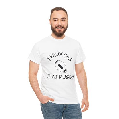 T-shirt "Je peux pas j'ai rugby"