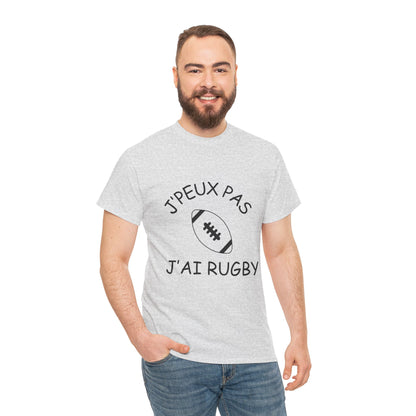 T-shirt "Je peux pas j'ai rugby"