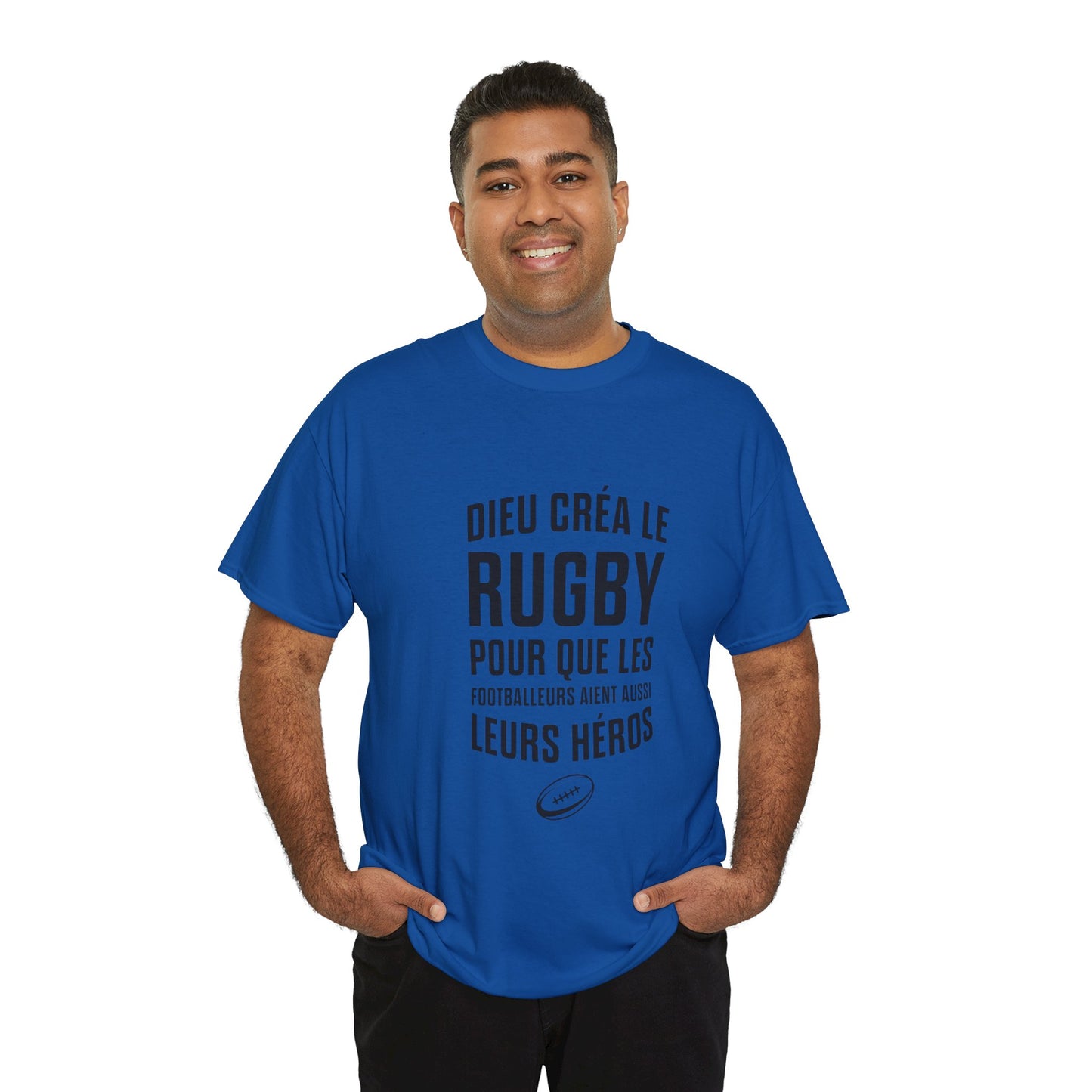 T-shirt "Dieu créa le rugby"