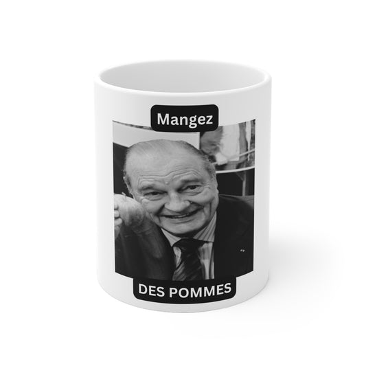 Mug Chirac "Mangez des pommes"