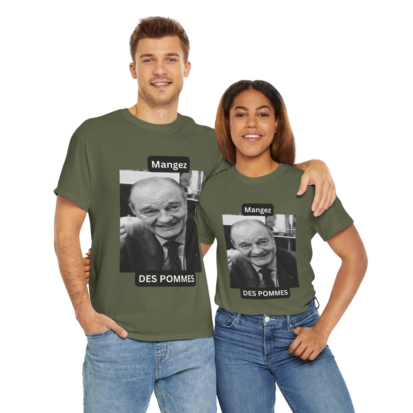 T shirt Chirac “Mangez des pommes”