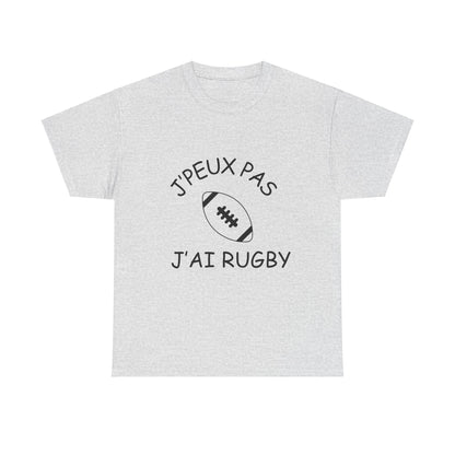 T-shirt "Je peux pas j'ai rugby"