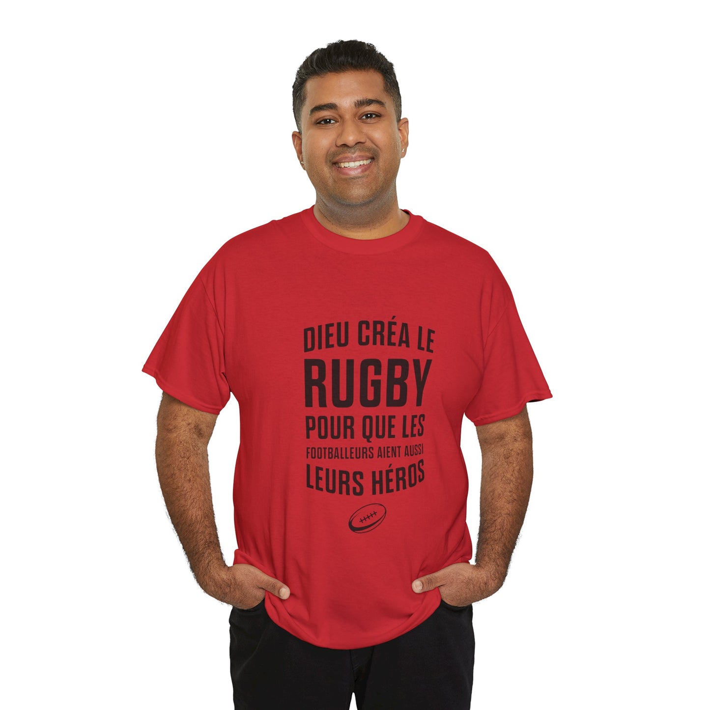 T-shirt "Dieu créa le rugby"