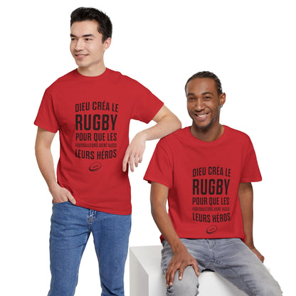 T-shirt "Dieu créa le rugby"