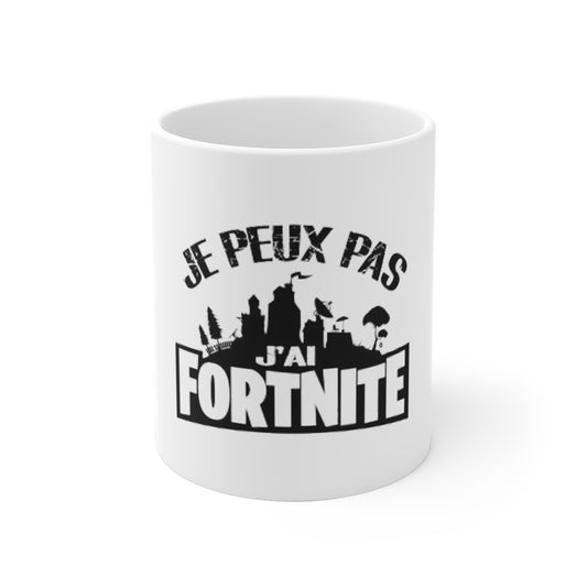 Mug "Je peux pas j'ai Fortnite"