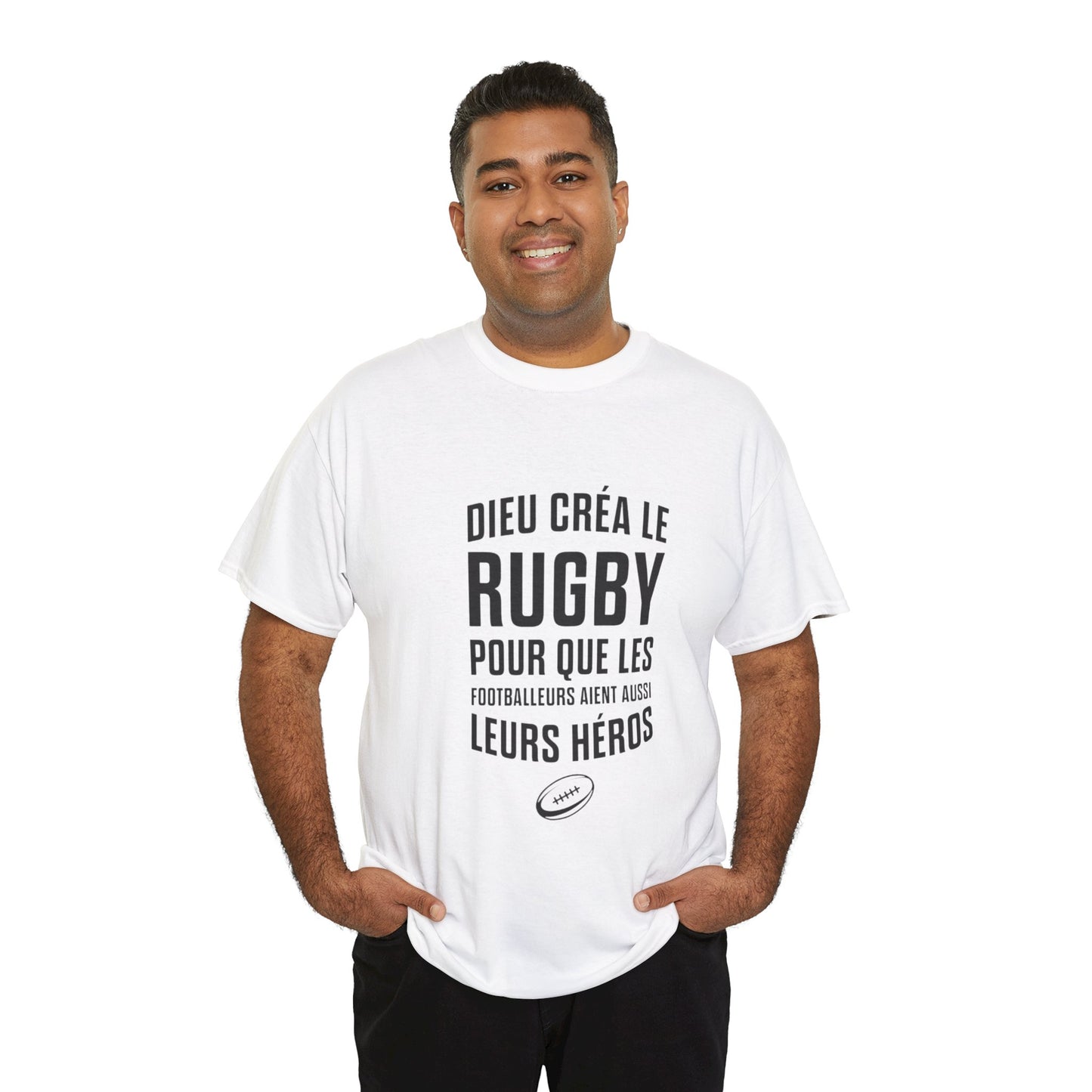 T-shirt "Dieu créa le rugby"