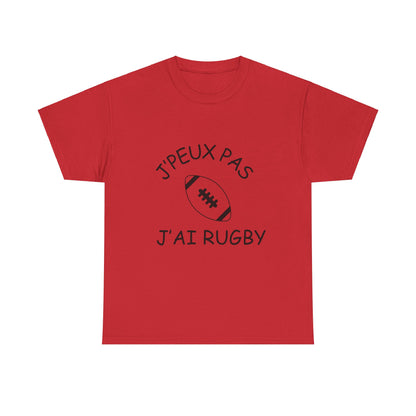 T-shirt "Je peux pas j'ai rugby"