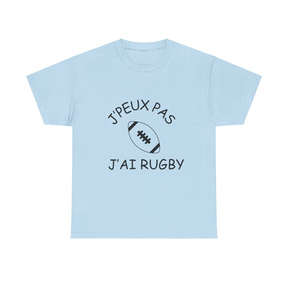 T-shirt "Je peux pas j'ai rugby"