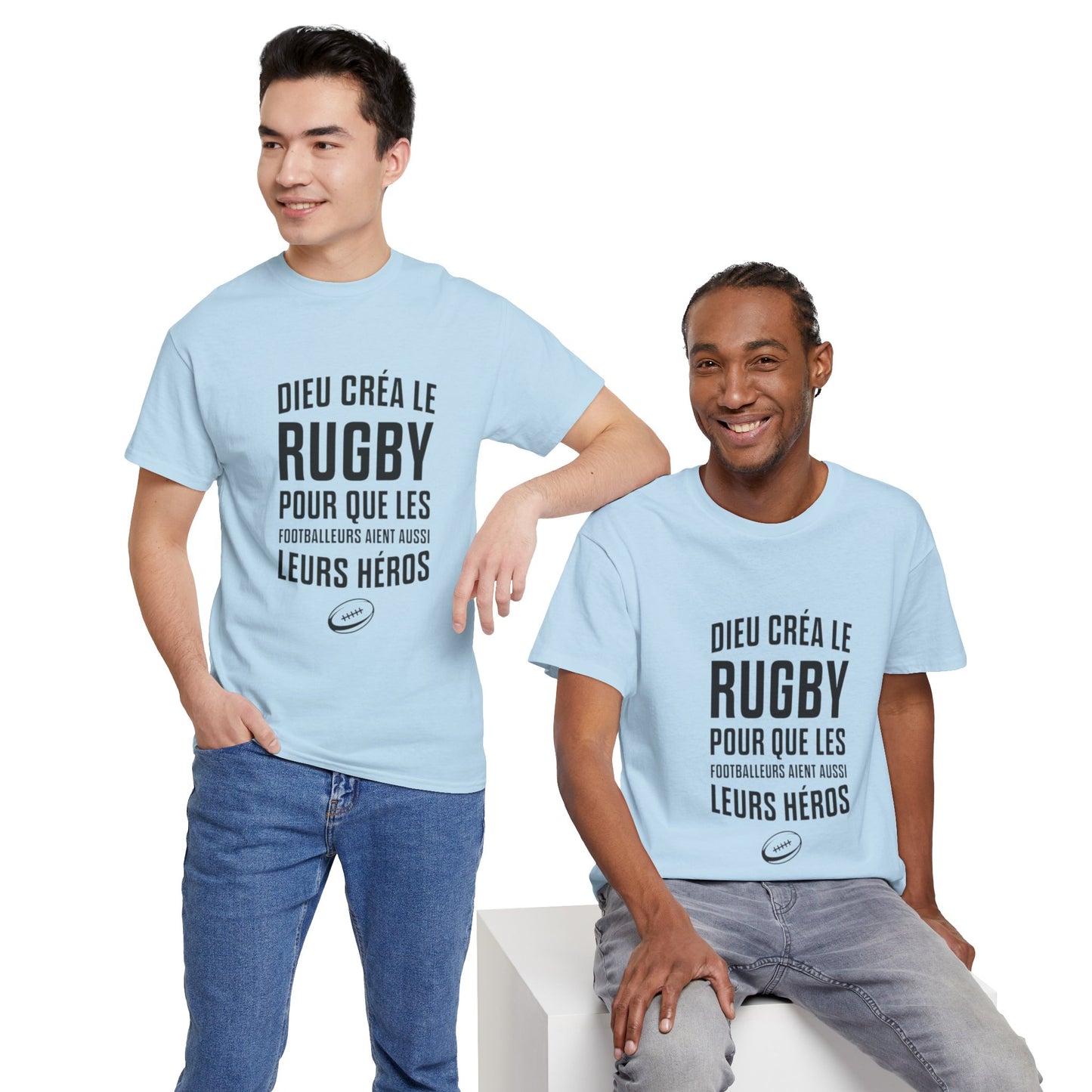 T-shirt "Dieu créa le rugby"