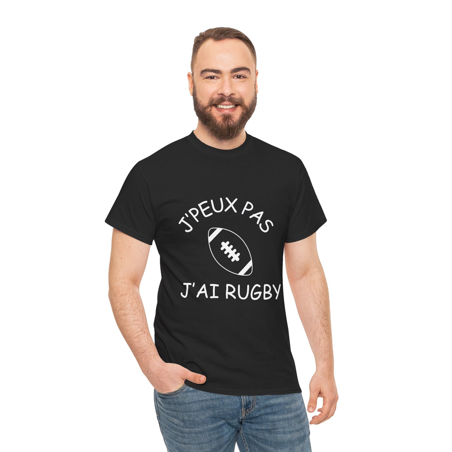 T-shirt "Je peux pas j'ai rugby"