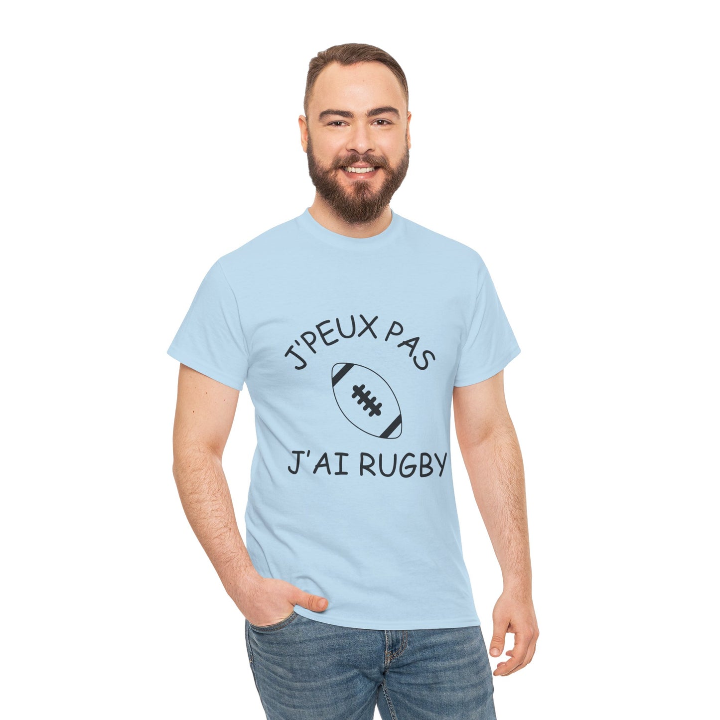 T-shirt "Je peux pas j'ai rugby"