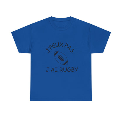 T-shirt "Je peux pas j'ai rugby"