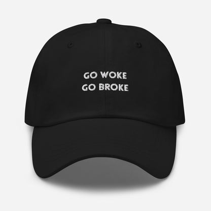 Casquette Go Woke Go Broke