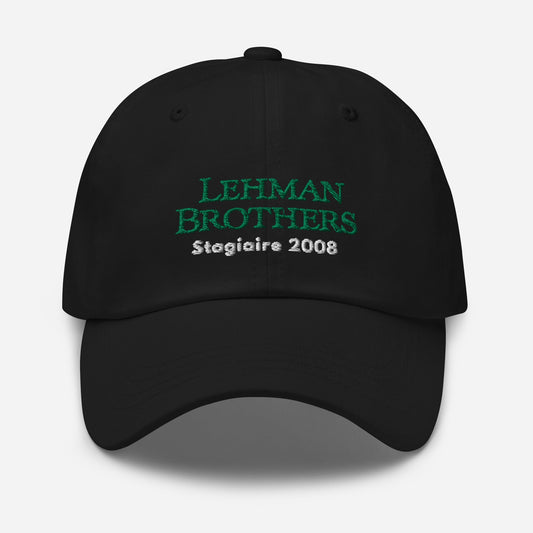 Casquette Lehman Brothers Stagiaire