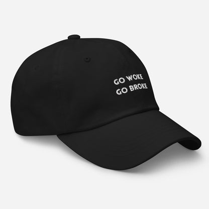 Casquette Go Woke Go Broke