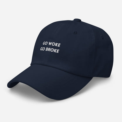 Casquette Go Woke Go Broke