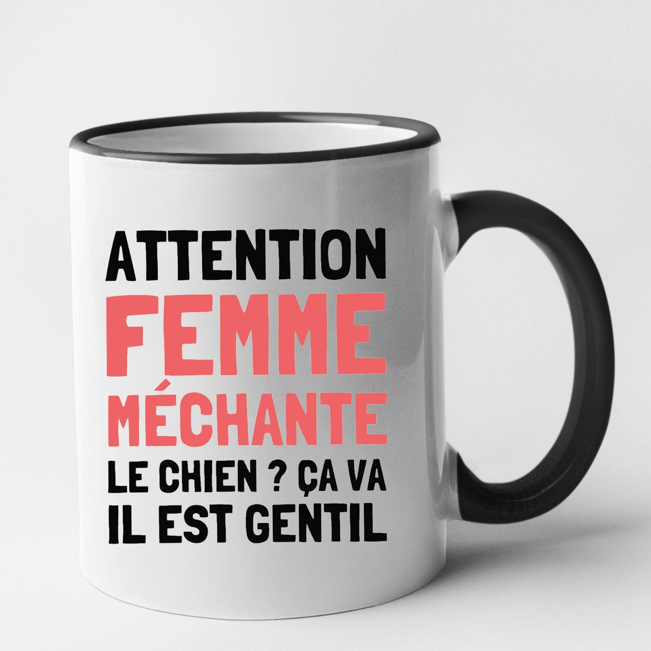 Mug Attention femme méchante