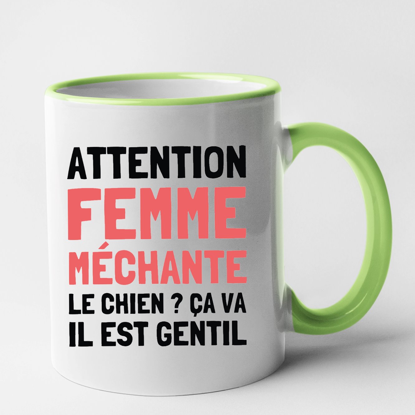 Mug Attention femme méchante