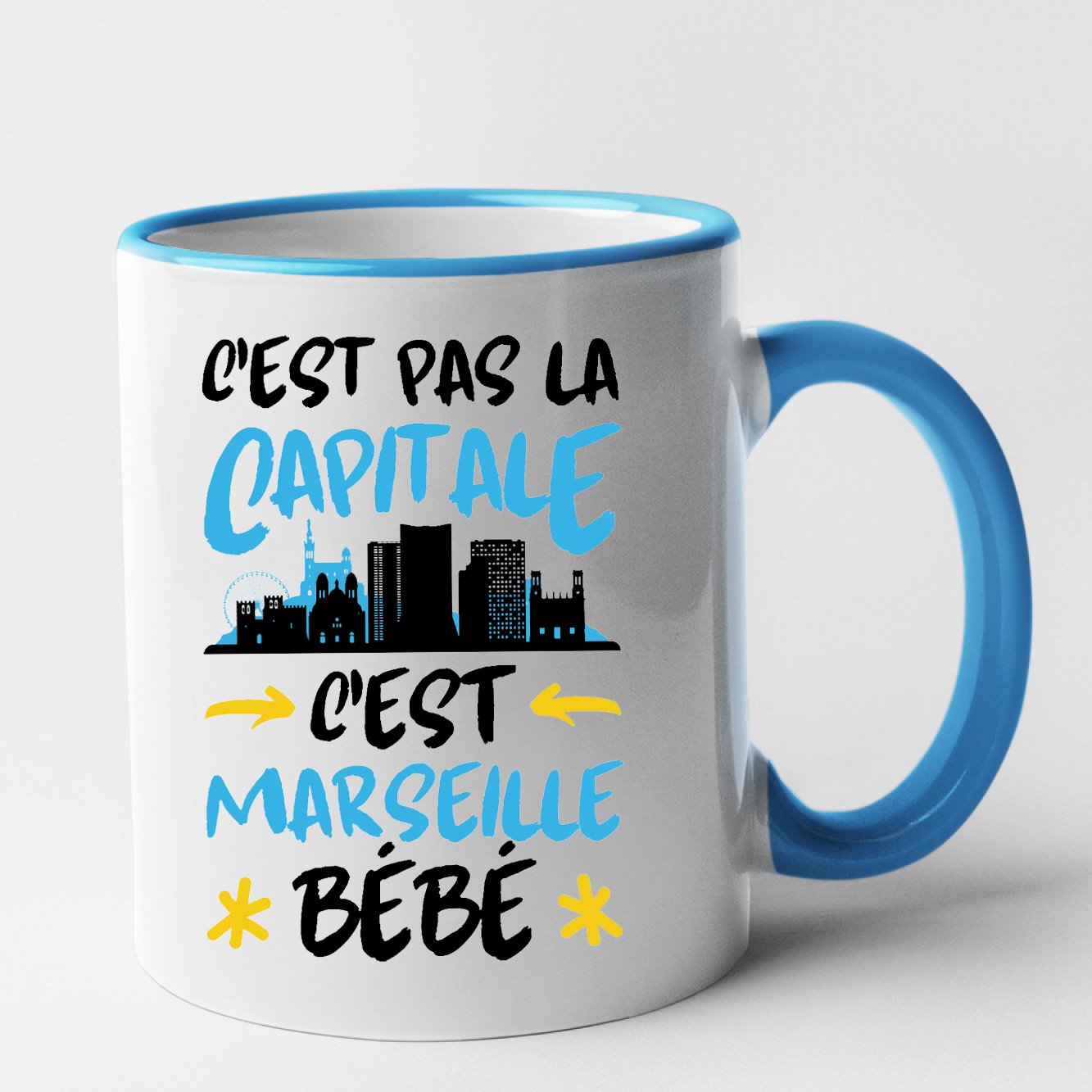 Mug C'est pas la capitale c'est Marseille bébé