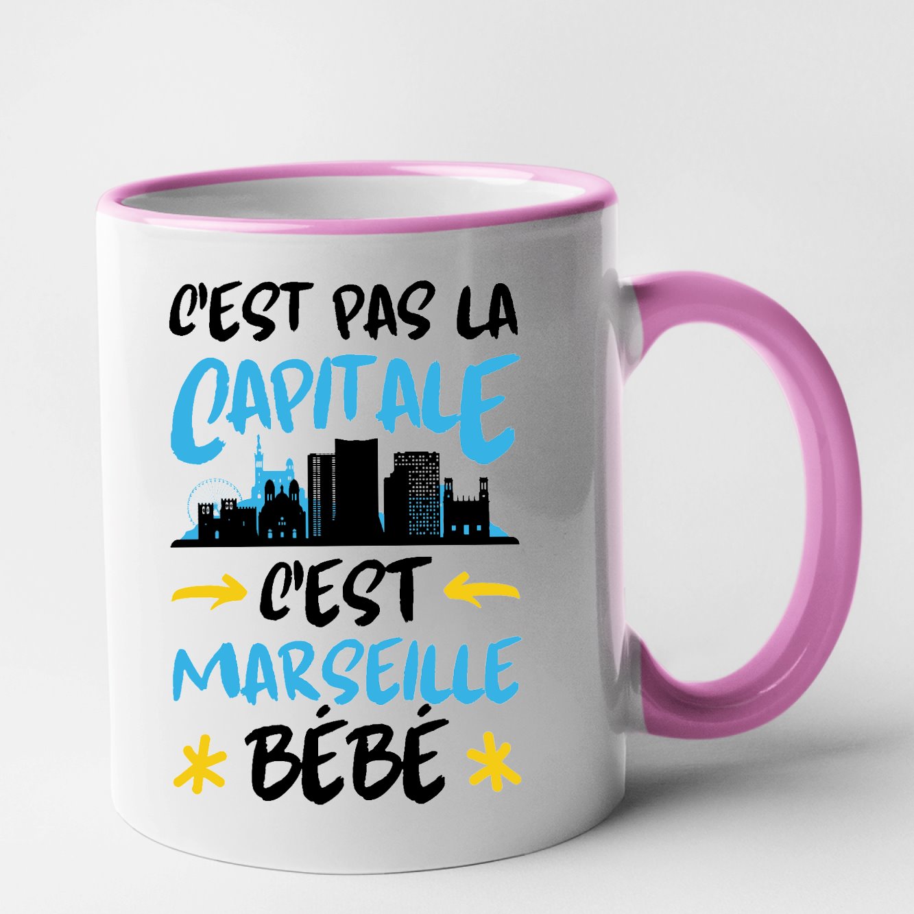 Mug C'est pas la capitale c'est Marseille bébé