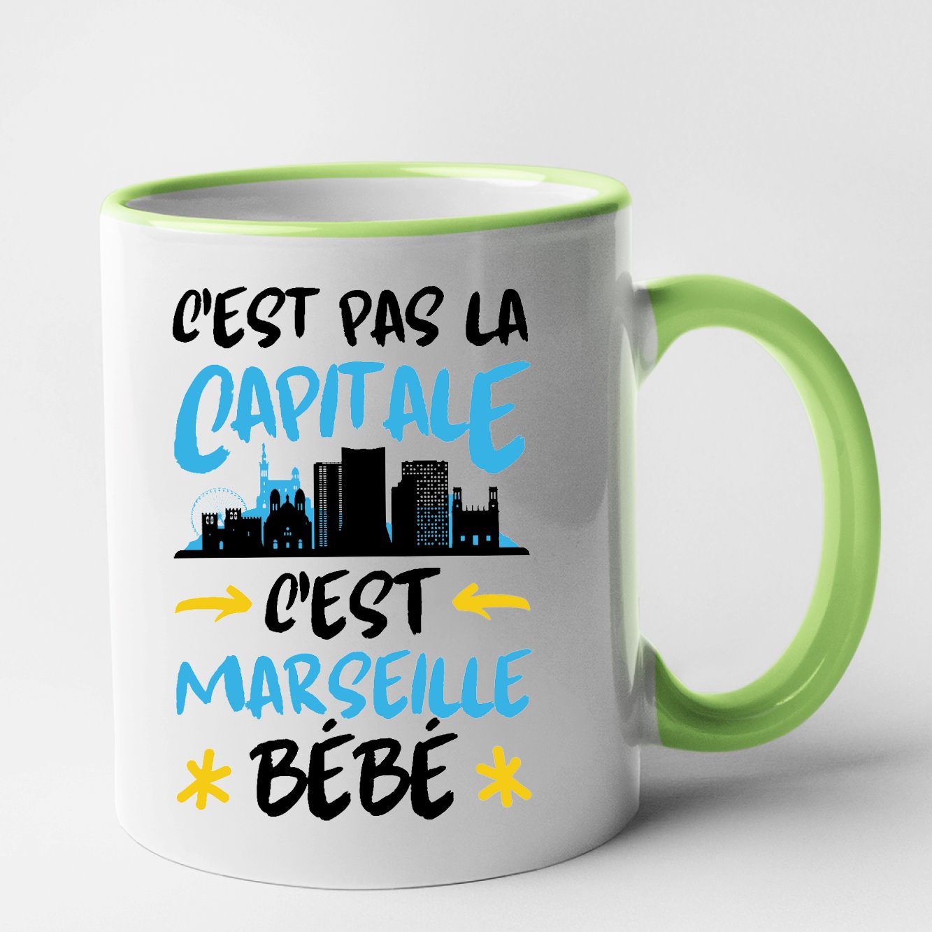 Mug C'est pas la capitale c'est Marseille bébé