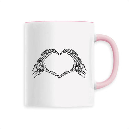 Mug Coeur mains squelette