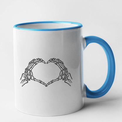 Mug Coeur mains squelette