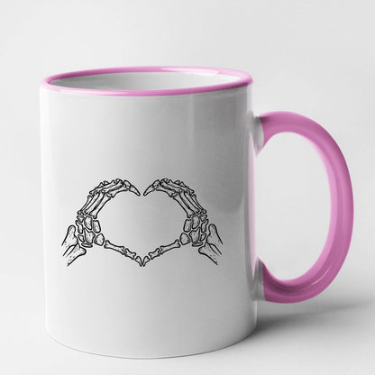 Mug Coeur mains squelette