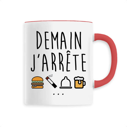 Mug Demain j'arrête