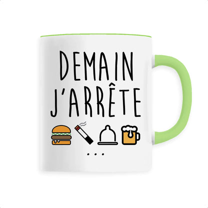 Mug Demain j'arrête