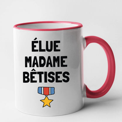 Mug Élue madame bêtises