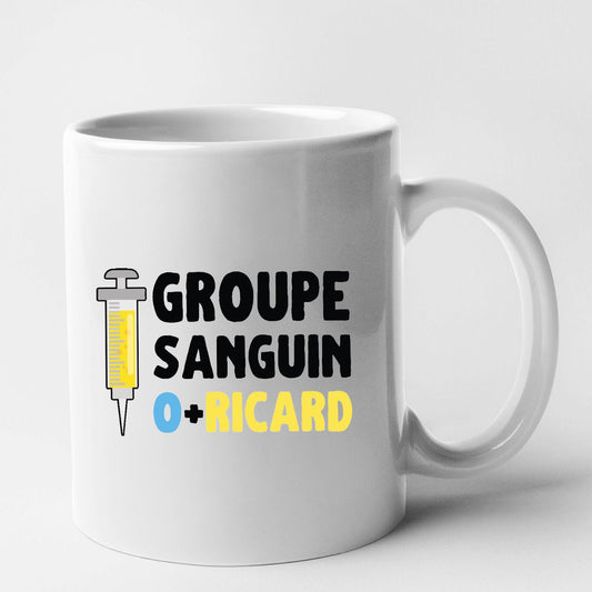 Mug Groupe sanguin O + Ricard